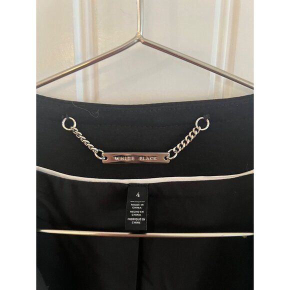 White House Black Market‎ Womens Zip-Up Tweed Jacket 3/4 Sleeve Size 4 - Picture 5 of 6